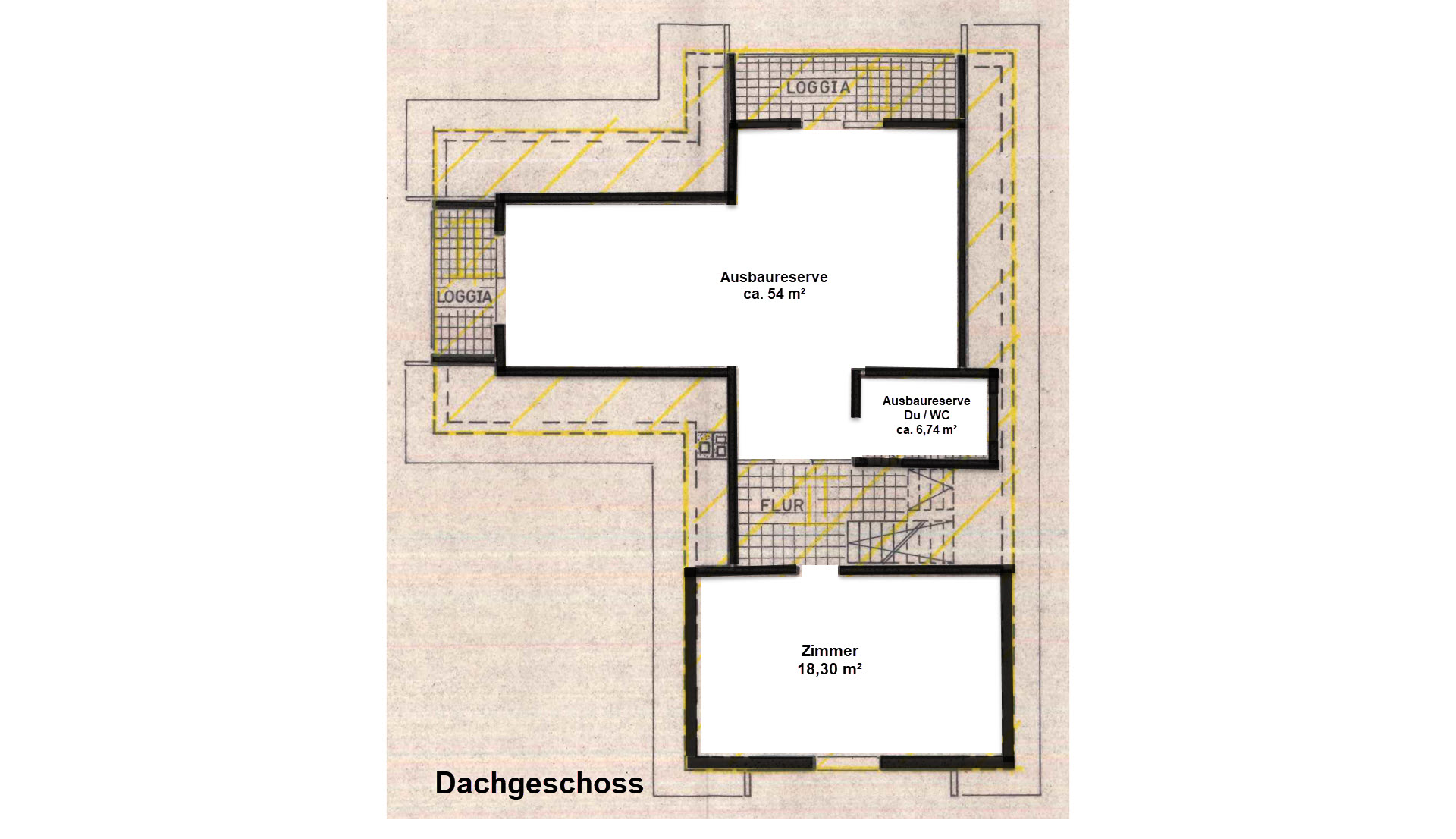 Reichshof-Nosbach: Altersruhesitz mit Wohnmobilgarage und pflegeleichtem Grundstück, DG: 25,30 m² Wohnfläche   Ausbaureseve